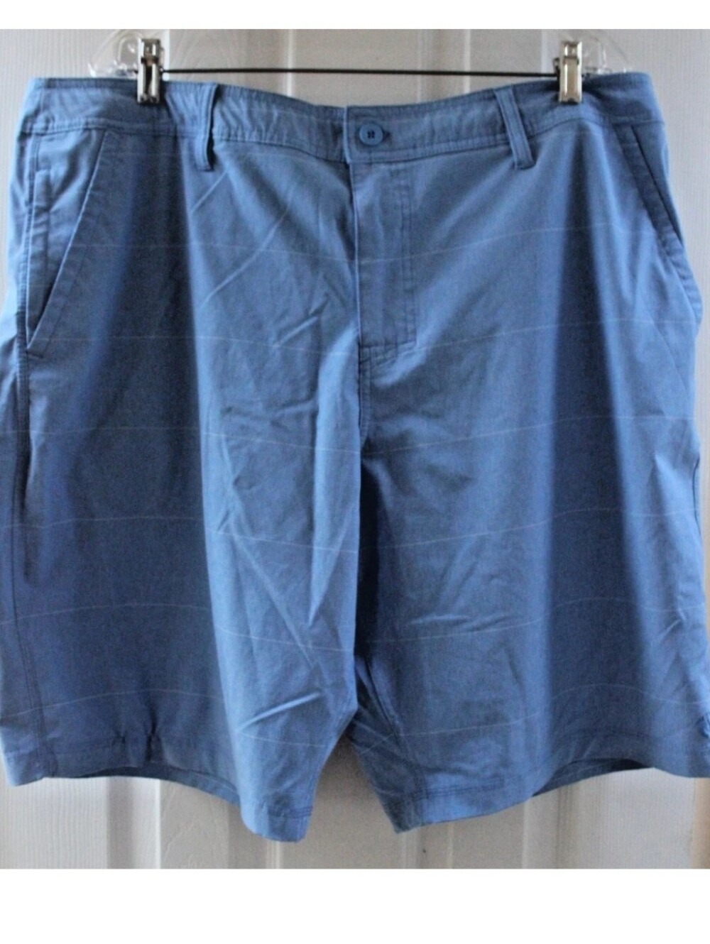 Hang Ten Men's Size 40 Blue Shorts Polyester Elastane Blend Button/ Zip GUC